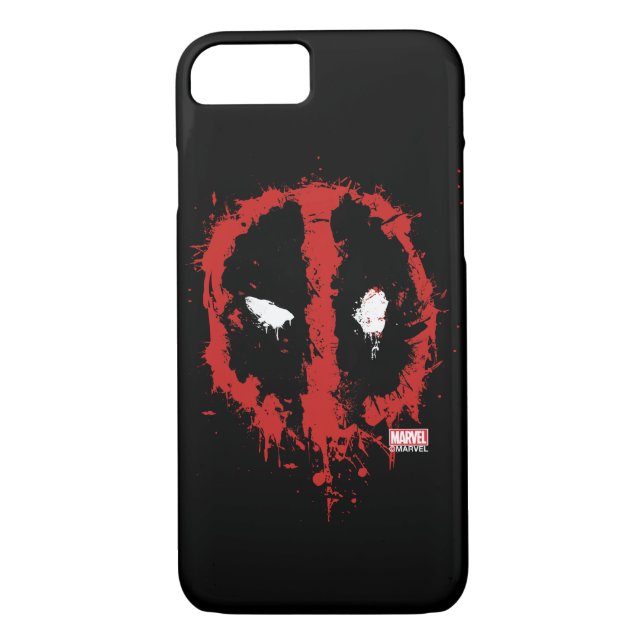 Deadpool Paint Splatter Logo Case-Mate iPhone Case (Back)