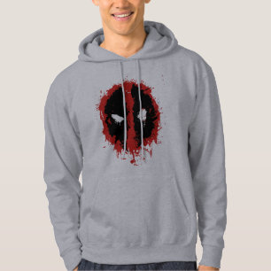 Deadpool Paint Splatter Logo Hoodie