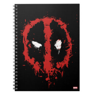 Deadpool Paint Splatter Logo Notebook