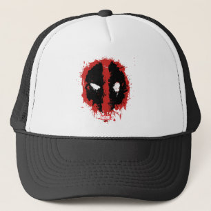 Deadpool Paint Splatter Logo Trucker Hat