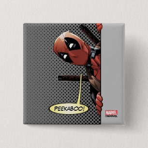 Deadpool Peekaboo 2 Inch Square Button