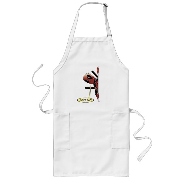 Deadpool Peekaboo Long Apron (Front)
