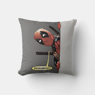 Deadpool Peekaboo Throw Pillow