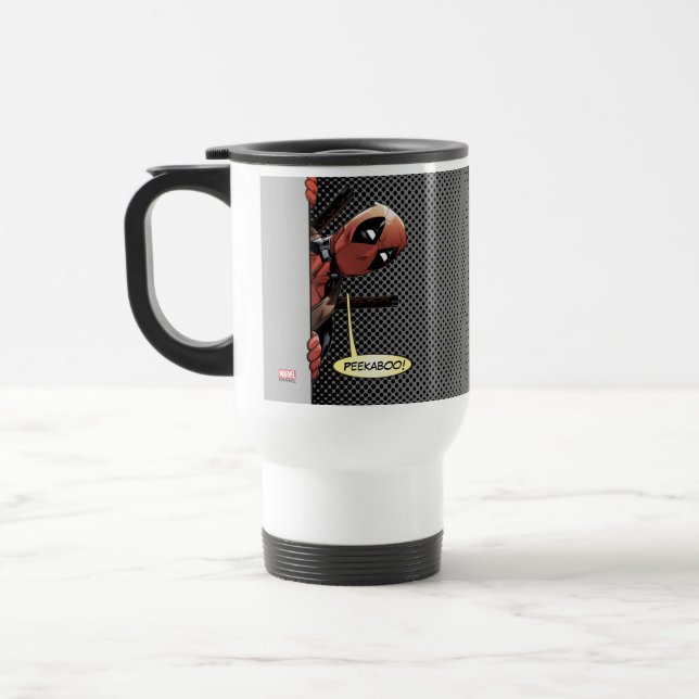 Deadpool Peekaboo Travel Mug (Left)