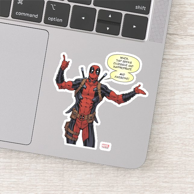Deadpool Pointing Character Art (Detail)