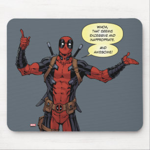 Deadpool Pointing Character Art Mouse Pad