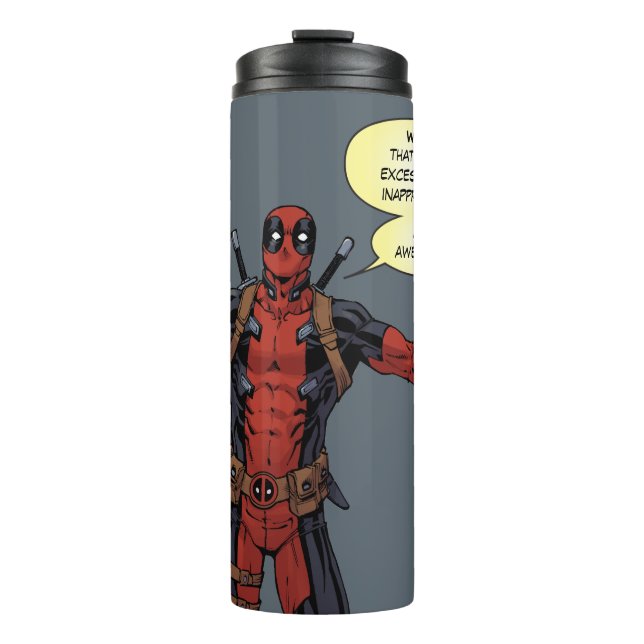 Deadpool Pointing Character Art Thermal Tumbler (Front)