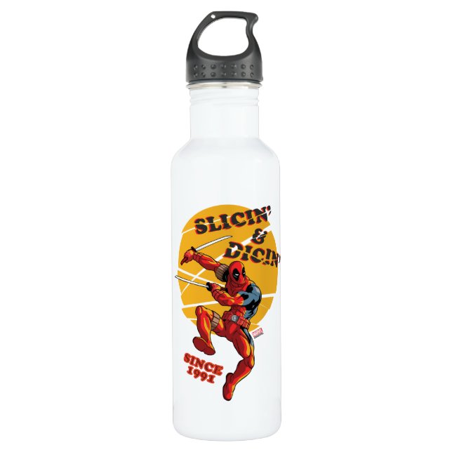 Deadpool | Slicin' & Dicin' Since 1991 710 Ml Water Bottle (Front)