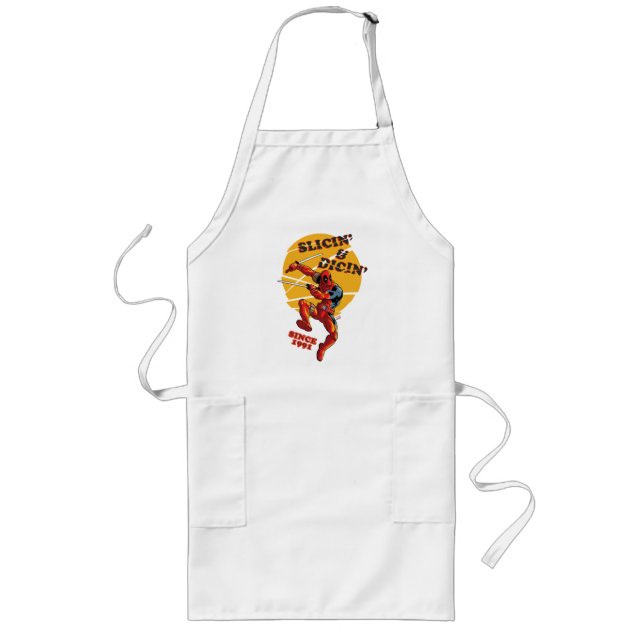 Deadpool | Slicin' & Dicin' Since 1991 Long Apron (Front)