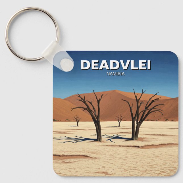 Deadvlei Namibia Travel Keychain (Front)