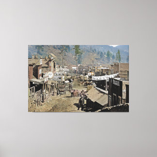 DEADWOOD as Seen by Wild Bill Hickok 1876 Canvas Print