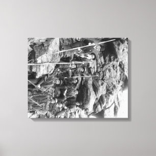 Deadwood Central Railroad Engineer Corps Canvas Print