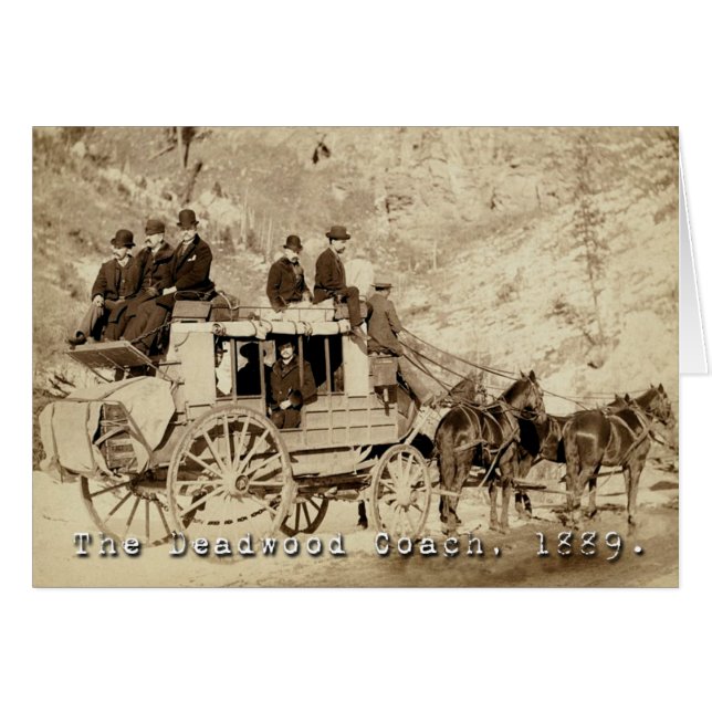 Deadwood Coach Photo 1889 (Front Horizontal)