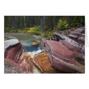 Deadwood Falls on Reynolds Creek in autumn in