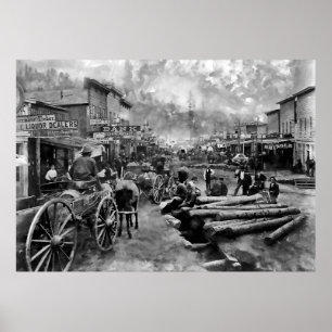 DEADWOOD SOUTH DAKOTA around 1876 Poster