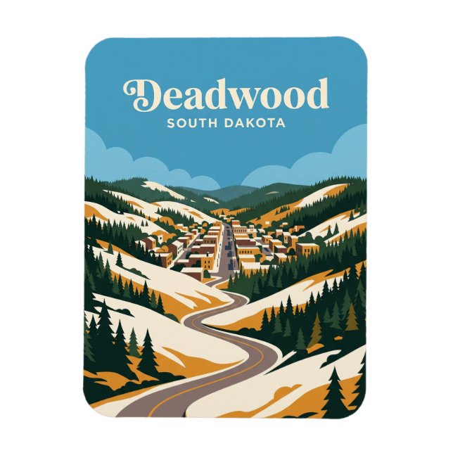 Deadwood South Dakota Magnet (Vertical)