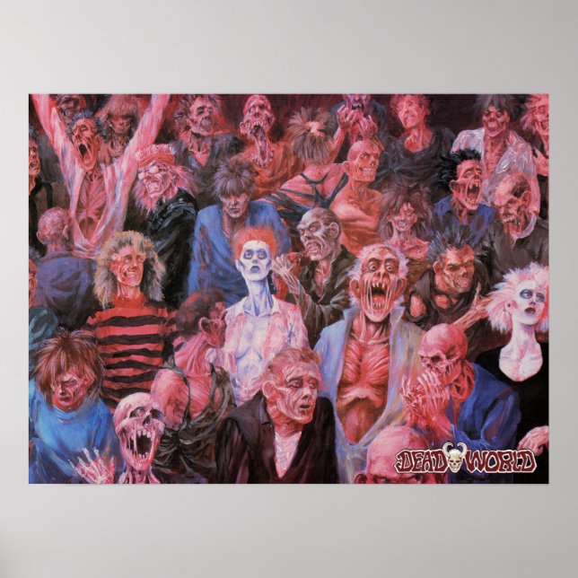 Deadworld zombie crowd poster (Front)