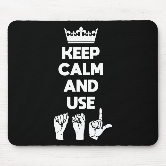Deaf Awareness And Sign Language 1  Mouse Pad (Front)