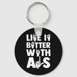 Deaf Awareness And Sign Language 2 Keychain