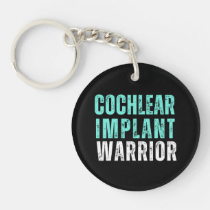 Deaf Awareness - Cochlear Implant Warrior Keychain