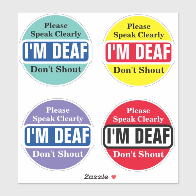 Deaf awareness Hard of hearing deafness aware lip (Sheet)