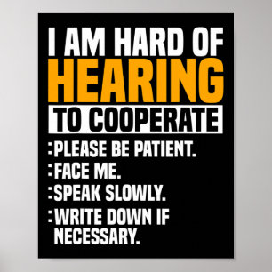 Deaf Awareness Hearing Aid Implant Asl Cooperate P Poster