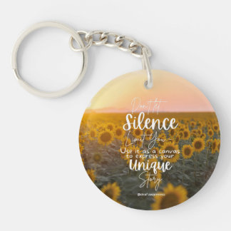 Deaf Awareness Inspirational Keychain