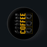 Deaf Awareness Month Coffee Asl Lover Trendy Love  2 Inch Round Button<br><div class="desc">Deaf Awareness Month Coffee Asl Lover Trendy Love Deaf Commu 1</div>