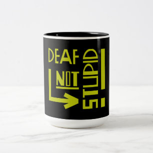 Deaf Disability Awareness Two-Tone Coffee Mug