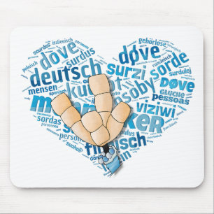 Deaf-Hand Mouse Pad