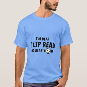 Deaf, hearing impaired, deafness, gestures of lang T-Shirt
