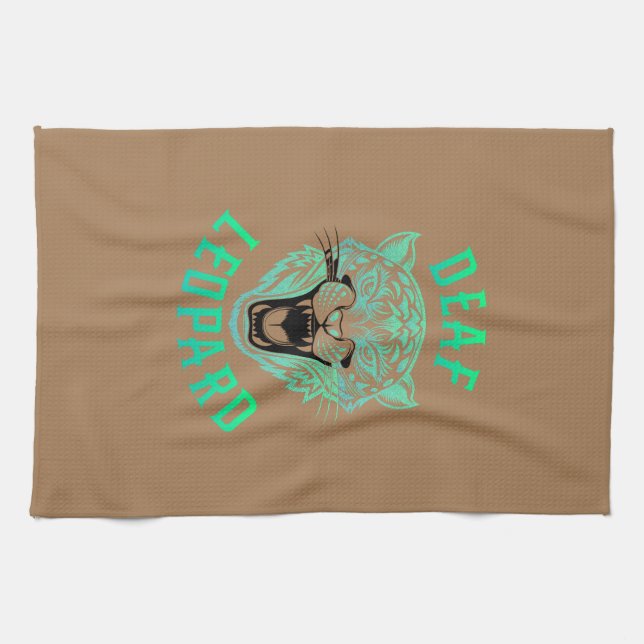 Deaf Leopard Kitchen Towel (Horizontal)