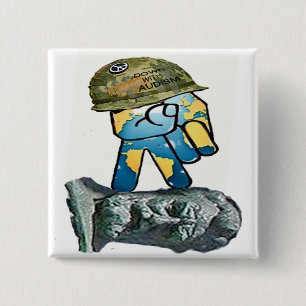 Deaf People Standing Up Against Audism 2 Inch Square Button