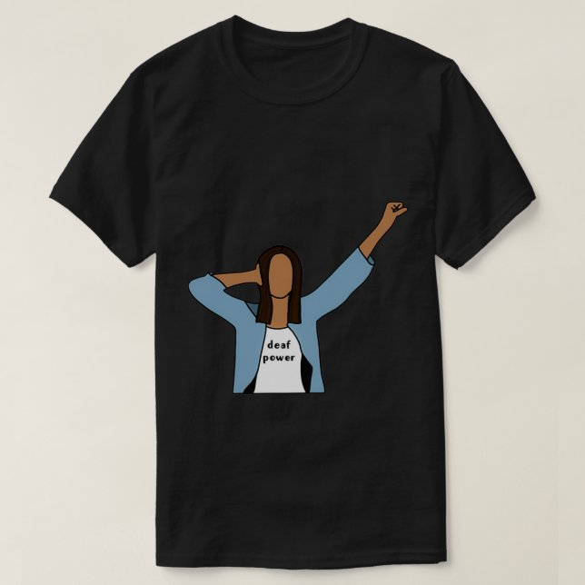 deaf power Classic TShirt (Design Front)
