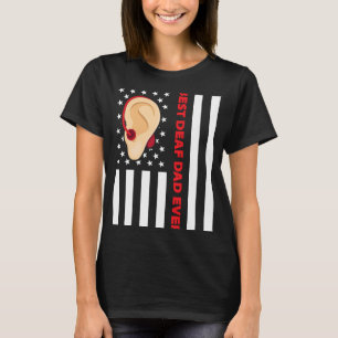 Deaf Pride ASL Hand Gesture Hearing Aid Hand Sign T-Shirt