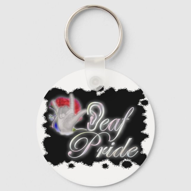 Deaf Pride Keychain (Front)