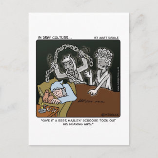 Deaf Scrooge Postcard
