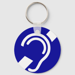 Deaf Symbol Keychain
