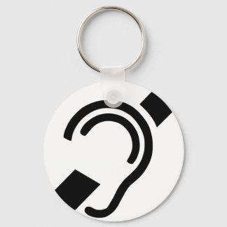 Deaf Symbol Keychain