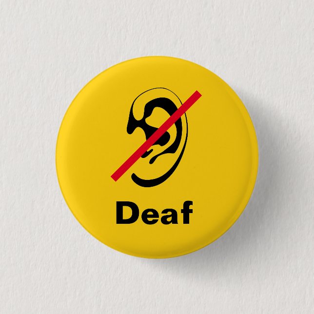 Deaf yellow button (Front)