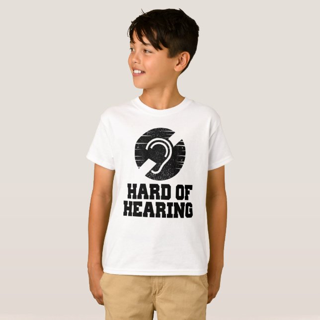 Deafness and hard of hearing symbol T-Shirt (Front Full)