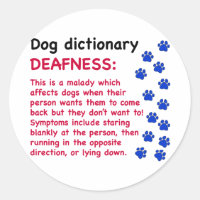 Deafness - dog dictionary