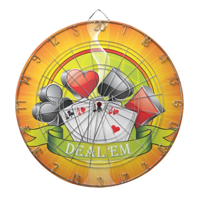 Deal 'Em 1 Dart-Board Dartboard (Front)