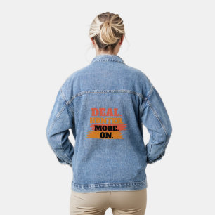 Deal Hunter Mode On – Funny Shopping Lover  Denim Jacket