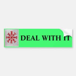 DEAL WITH IT BUMPER STICKER