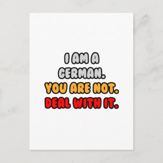 Deal With It ... Funny German Postcard