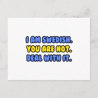 Deal With It ... Funny Swedish Postcard