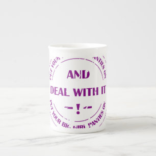 deal with pressure  bone china mug