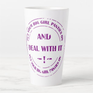 deal with pressure  latte mug
