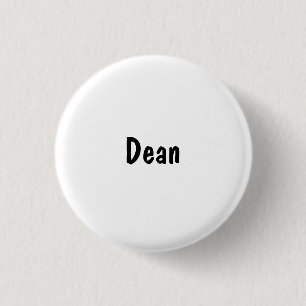 Dean 1 Inch Round Button